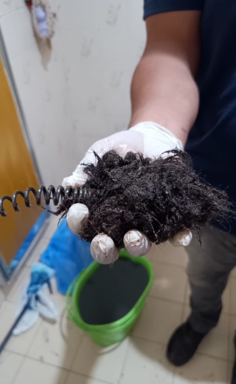 Caixa de gordura limpa e desobstruída